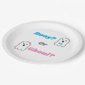 Aufdeckung des Geistergeschlechts in Booy oder Gho Pappteller (Schrägansicht)