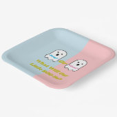 Aufdeckung des Geistergeschlechts in Booy oder Gho Pappteller (Gewinkelt)