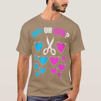 Aufdeckung des Geschlechts bei Jungen oder Mädchen T-Shirt