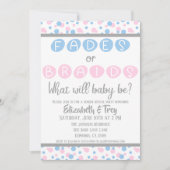 Aufdeckung des Geschlechts bei Kindern - Einladung (Vorderseite)