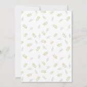 Aufdeckung des Geschlechts der Wasserfarben Einladung (Rückseite)