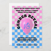 Aufdeckung des Geschlechts im Schach Einladung (Vorne/Hinten)