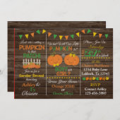 Aufdeckung des Herbstes Einladung (Vorne/Hinten)