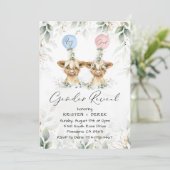 Aufdeckung des Hochlandkuhgeschlechts - Einladung (Stehend Vorderseite)