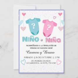 Aufdeckung des spanischen Geschlechts: Aufdeckung  Einladung