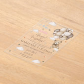 Aufdeckung einer akryllischen Einladung (Ablage )