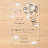 Aufdeckung einer akryllischen Einladung (Vorderseite)