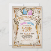 Aufdeckung einer Einladung zum Baby-Brewing (Vorderseite)