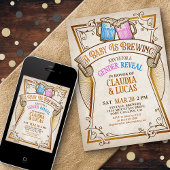 Aufdeckung einer Einladung zum Baby-Brewing