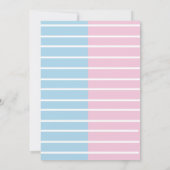 Aufdeckung einer gesellschaftlichen Geschlechterdi Einladung (Rückseite)