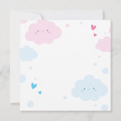 Aufdeckung einer gesunden Geschlechtszugehörigkeit Einladung (Rückseite)