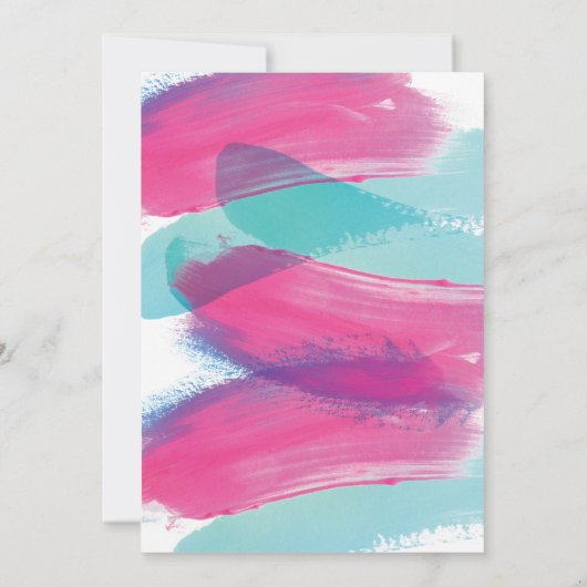 Aufdeckung einer modernen Einladung (Rückseite)