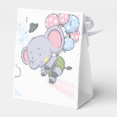 Aufdeckung eines Niedlichen Elefanten bei Jungen o Geschenkschachtel (Rückseite)