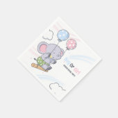 Aufdeckung eines Niedlichen Elefanten bei Jungen o Serviette (Ecke)