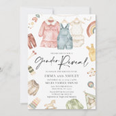 Aufdeckung von Boho Kleidung Einladung (Vorderseite)