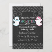 Aufdeckung von Boo-y- oder Ghoul-Halloween-Gender Einladung (Rückseite)