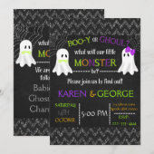 Aufdeckung von Boo-y- oder Ghoul-Halloween-Gender Einladung (Vorne/Hinten)