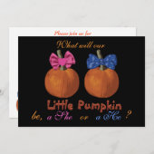 Aufdeckung von Einladungen für das Halloween-Baby (Vorne/Hinten)