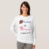 Aufdeckung von Gender-Pompoms oder Fußball T-Shirt (Vorne ganz)