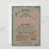 Aufdeckung von Gewehren oder Glitzer Einladung (Vorderseite)