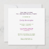 Aufdeckung von Party Einladung (Vorderseite)