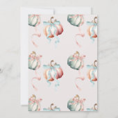 Aufdeckung von Pastelpumpen und Bows Einladung (Rückseite)