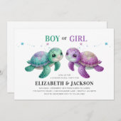 Aufdeckung von Seeschildkröten Einladung (Vorne/Hinten)