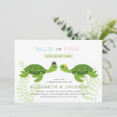 Aufdeckung von Seeschildkröten Einladung (Stehend Vorderseite)