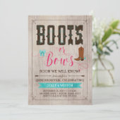 Aufdeckung von Stiefeln oder Bögen Einladung (Stehend Vorderseite)