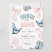 Aufdeckung von Stiefeln oder Bögen Einladung (Vorderseite)