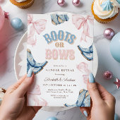 Aufdeckung von Stiefeln oder Bögen Einladung