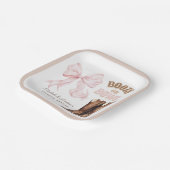 Aufdeckung von Stiefeln oder Bows Pappteller (Gewinkelt)