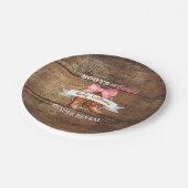 Aufdeckung von Stiefeln oder Bows Pappteller (Schrägansicht)