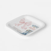 Aufdeckung von Stiefeln oder Bows Pappteller (Gewinkelt)