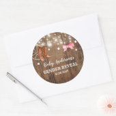 Aufdeckung von Stiefeln oder Bows Runder Aufkleber (Umschlag)