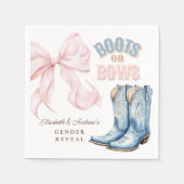 Aufdeckung von Stiefeln oder Bows Serviette (Vorderseite)