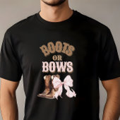 Aufdeckung von Stiefeln oder Bows T-Shirt