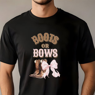 Aufdeckung von Stiefeln oder Bows T-Shirt