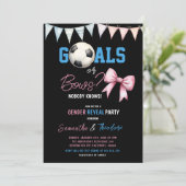 Aufdeckung von Zielen oder Bögen bei Jungen oder M Einladung (Stehend Vorderseite)