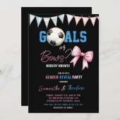 Aufdeckung von Zielen oder Bögen bei Jungen oder M Einladung (Vorne/Hinten)