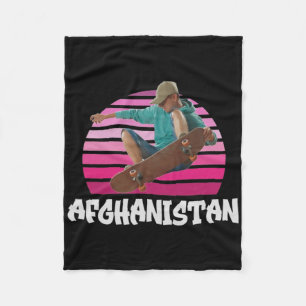 Aufdringlich und ironisch - Afghanistan Skateboard Fleecedecke