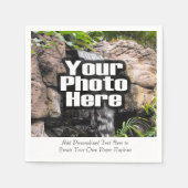 Aufdruck für personalisiertes Foto mit benutzerdef Serviette (Vorderseite)