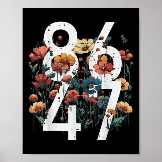 Aufenthalt 86 47 Blume Mohnprotest Frauen Kinder M Poster (Vorne)