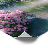 Aufenthalt im japanischen Garten Poster (Ecke)