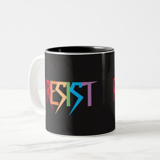 Aufenthalt in Rainbow Colors Tasse (Vorderseite Links)
