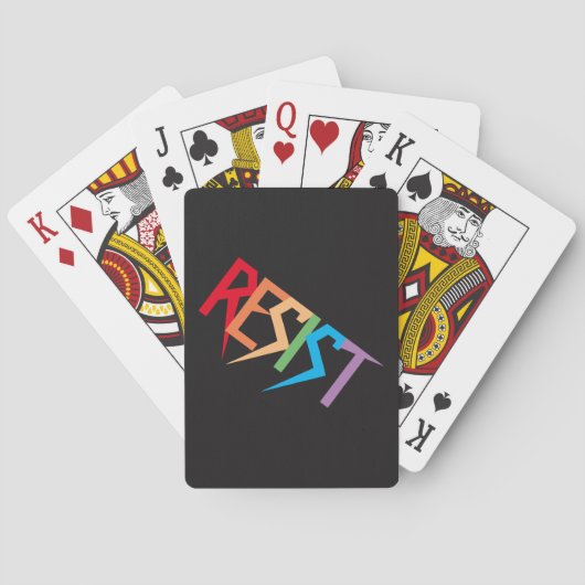 Aufenthalt in Regenbogenfarben Spielkarten (Rückseite)