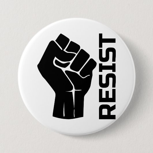 Aufenthalt mit Faust - in schwarz 0002 Button (Vorderseite)