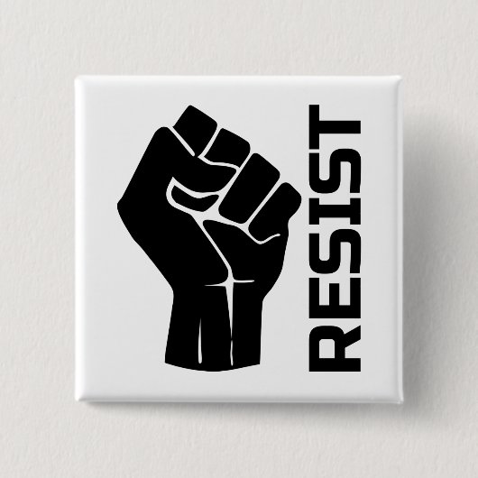 Aufenthalt mit Faust - in schwarz 0002 Button (Vorderseite)