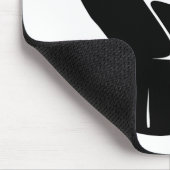 Aufenthalt mit Faust - in schwarz 0002 Mousepad (Ecke)