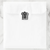 Aufenthalt mit Faust - in schwarz 0003 Runder Aufkleber (Tasche)